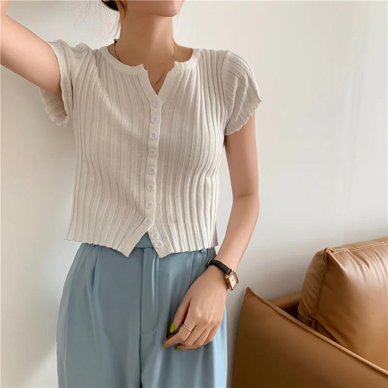 

CMAZ Fashion Short-sleeve T-shirt Women 2021 New Tees Stretch Knitted Tshirt Solid Casual Summer Female Silm Tops 918#