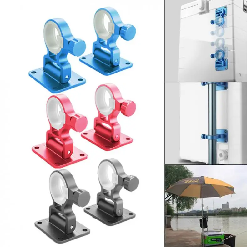 

2pcs Aluminum Alloy Fishing Box Umbrella Holder Base Bracket Stand Tool Accessories