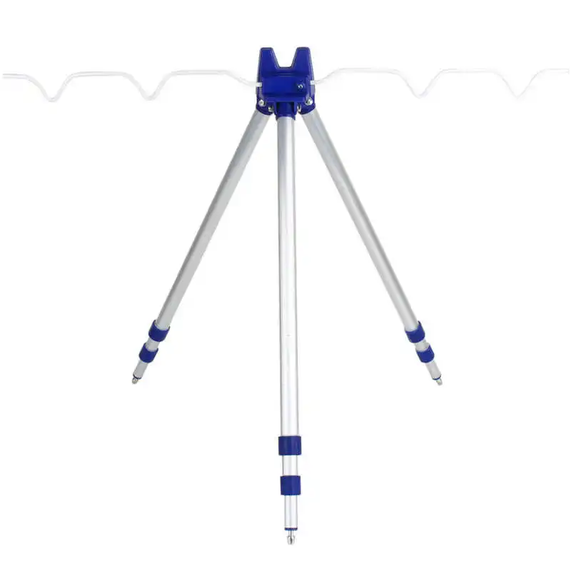 

Aluminum Alloy Telescopic 3 Groove Fishing Rods Holder Portable Collapsible Tripod Stand Sea Fishing Pole Bracket Fish Equipment