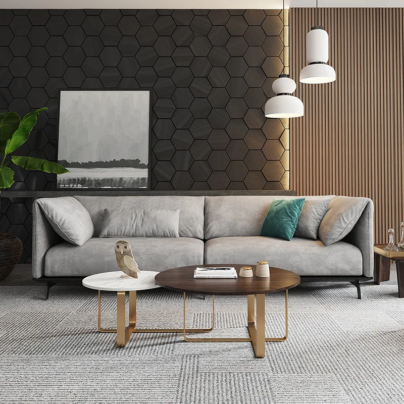 Sofa living room 3seater combination small apartment net red sofa ins Nordic technology cloth | Мебель