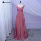 Розовые платья подружек невесты, сделанные на заказ, платье цвета розового золота для свадебной вечеринки, платье в пол, платье подружки невесты, праздничное платье