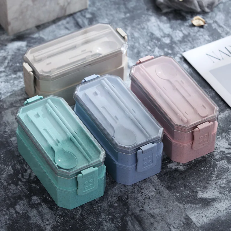 Eco friendly Коробки для обедов материал не содержащий BPA портативная коробка бенто
