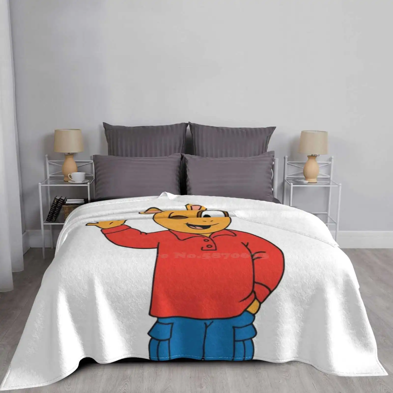 Артур чтения по низкой цене новый принт Новинка модное мягкое теплое одеяло