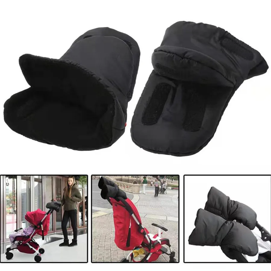 

Winter stroller warm gloves plus velvet thickened mittens anti-freeze and windproof outdoor sports protective gear gloves W
