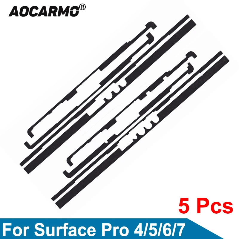 Aocarmo 5Pcs/Lot For Microsoft Surface Pro 4 3 6 7 Pro5 Display Adhesive Frame Glue LCD Front Sticker Tape