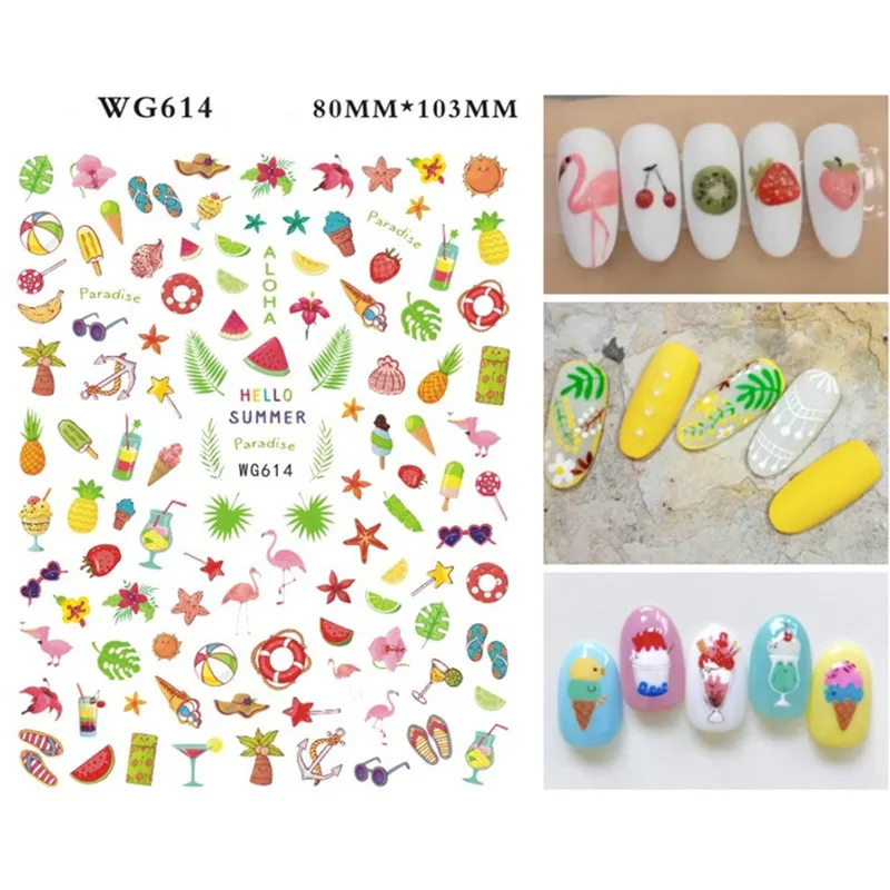 

1 лист, аксессуары для маникюра «Фламинго»