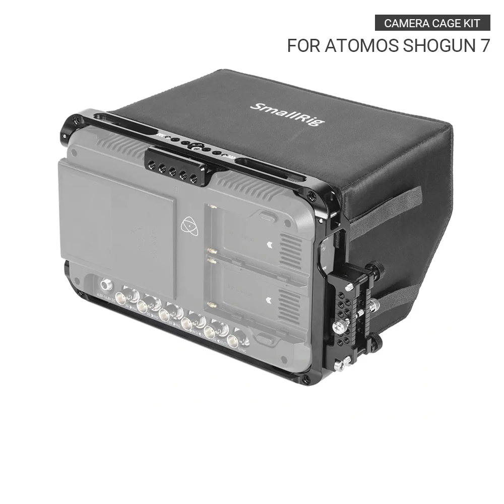 Клетка для экрана монитора SmallRig с солнцезащитным козырьком/зажимом кабеля HDMI Atomos