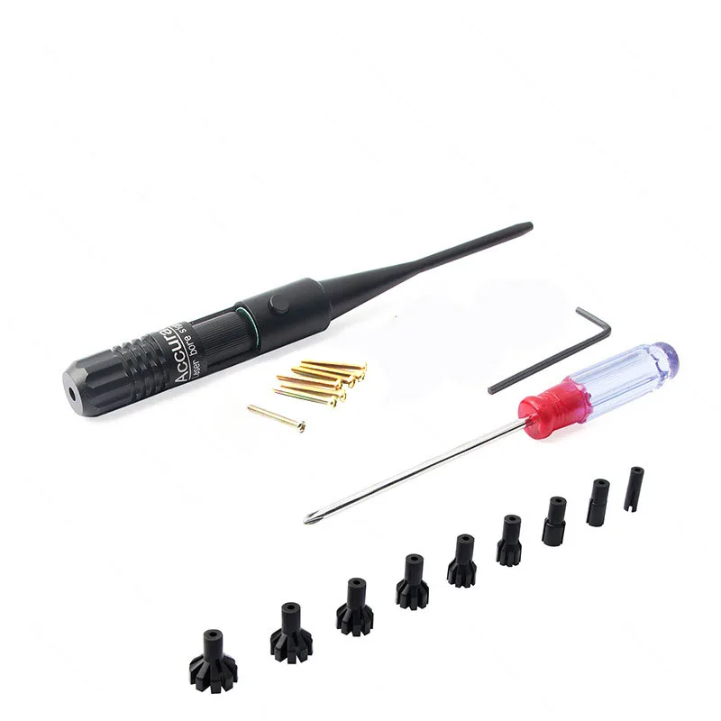 

162*17*17mm Red Laser Zero Reset Calibrator, 9-Head Red Dot Laser Zero Reset, Metal Material, Fast and Accurate Measurement