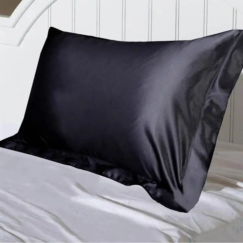 

DIMI Single Pillow Covers Comfortable Pillow Cover 48x74cm Pillowcase For Bed Pure Emulation Silk Satin Pillowcase Throw