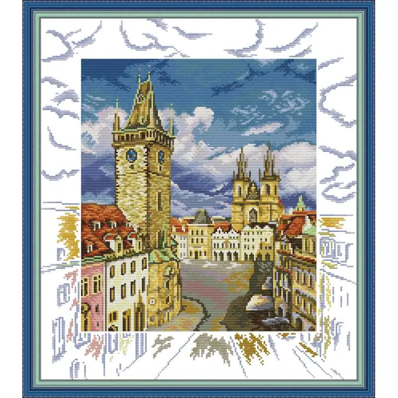 

Квадратный штатив Prada, Набор для вышивки крестом Aida 11CT 14CT, печать на холсте, хлопковая нить, Набор для вышивки DMC, подарки для домашнего декора