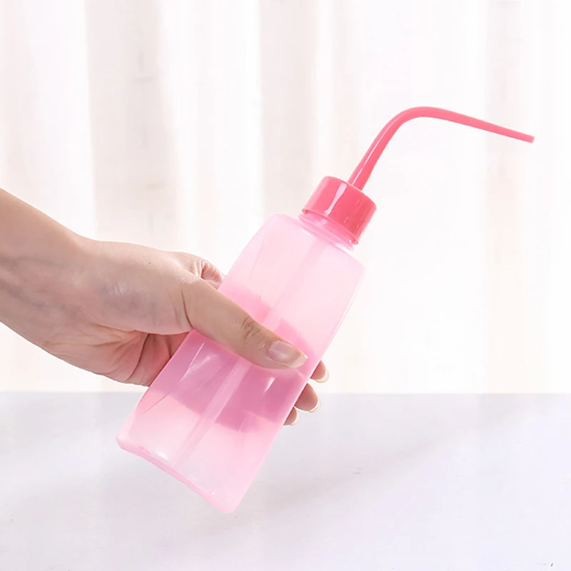 Watering Color Pot 250ml Long Curved Meat Transparent Water Bottle Liquid Container Spray Kettle 1 Pcs | Дом и сад