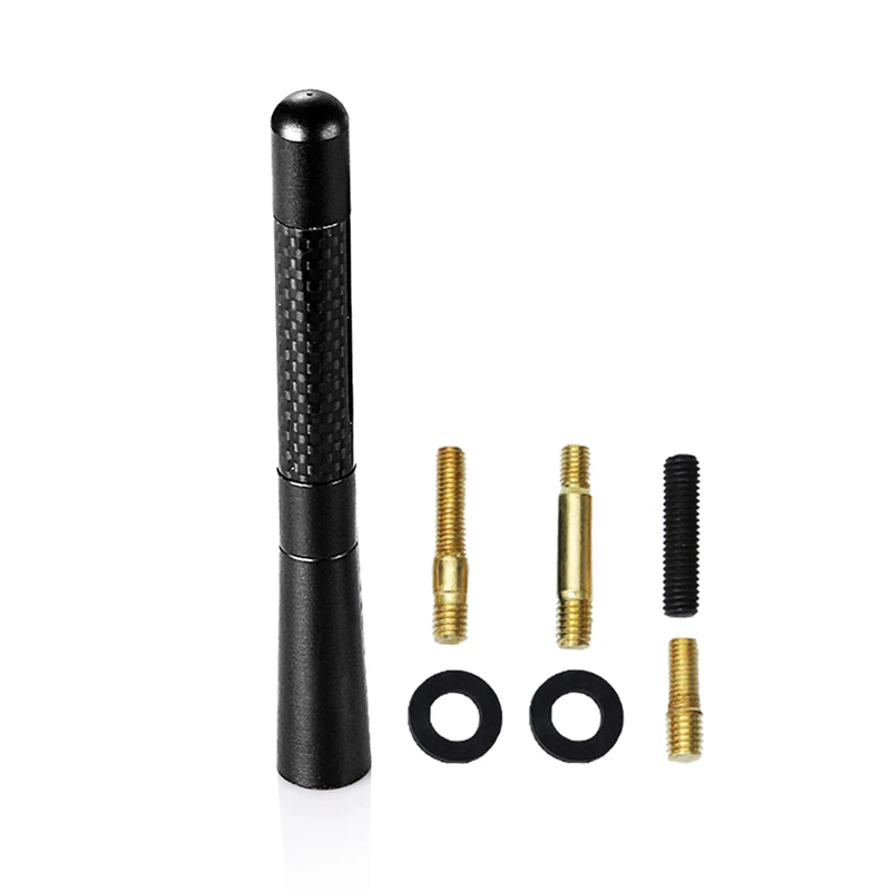 Автомобильная FM радиоантенна 12 см из углеродного волокна на крышу автомобиля для