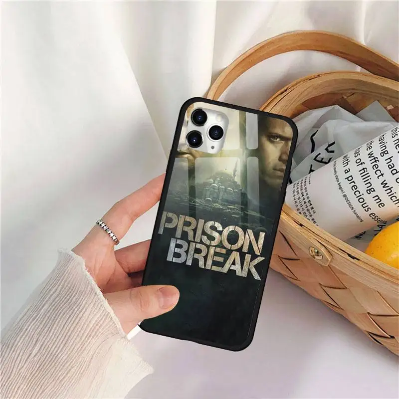 

Fashion TV Series Prison Phone Case Tempered glass For iphone 11 12 PRO MAX X XS XR 5C 6 6S 7 8 plus