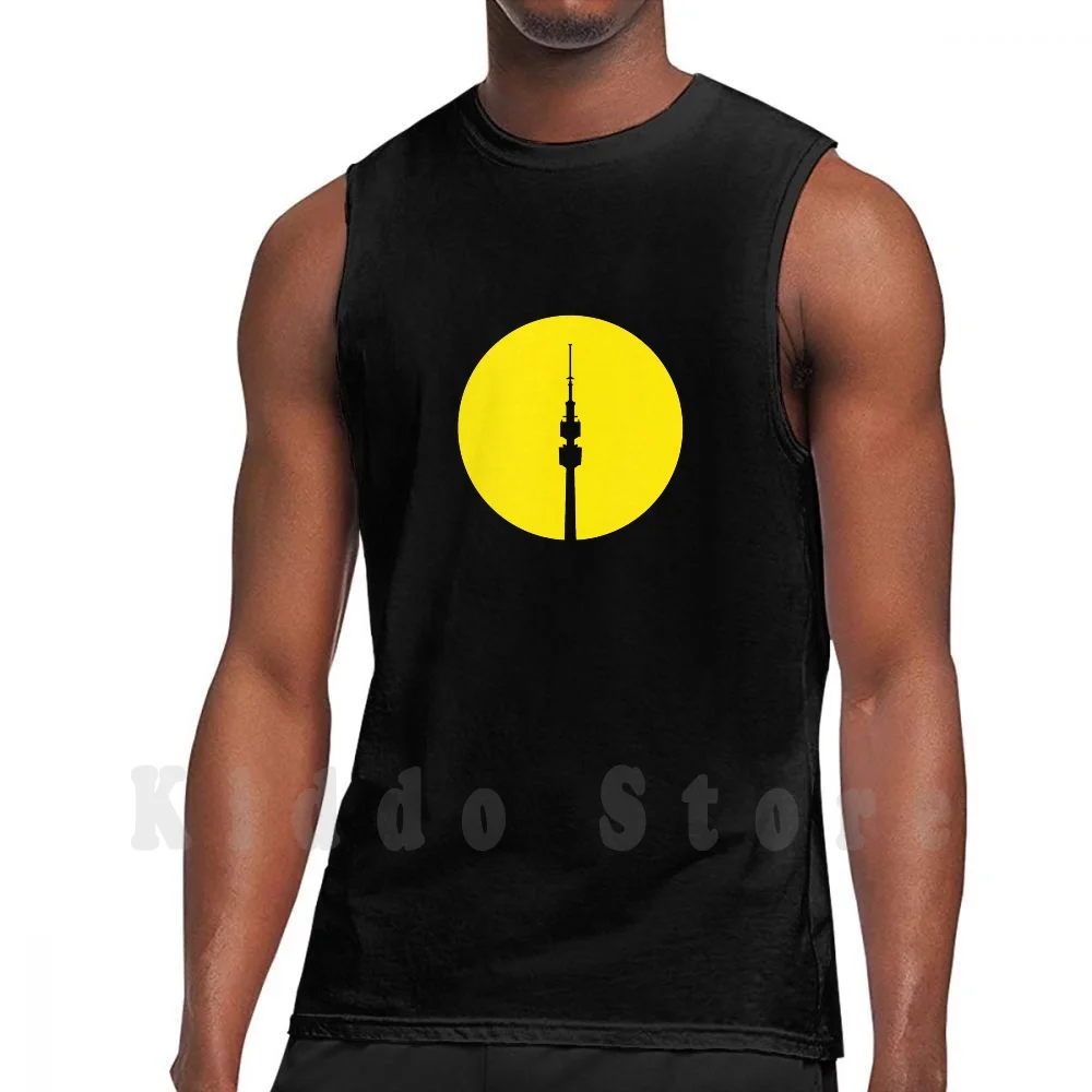 

Tank Tops Vest Sleeveless Soccer City Party Motto Tower Yellow Vacation