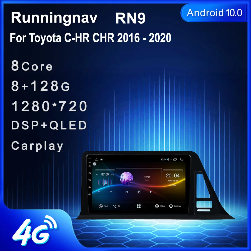 Android 10 1 для Toyota C-HR CHR 2018 2019 2020 мультимедийный стерео автомобильный DVD-плеер