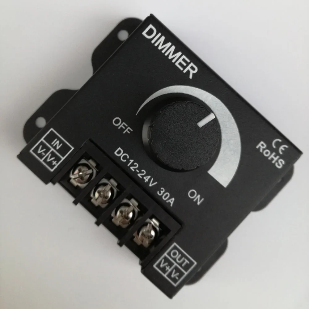 Светодиодный диммер DC12 24V 30A бесступенчатый Регулируемый переключатель для