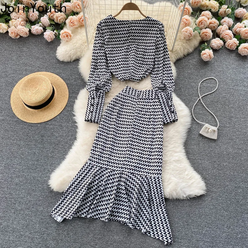 Комплект из двух предметов Joinyouth в Корейском стиле женская Свободная рубашка топ