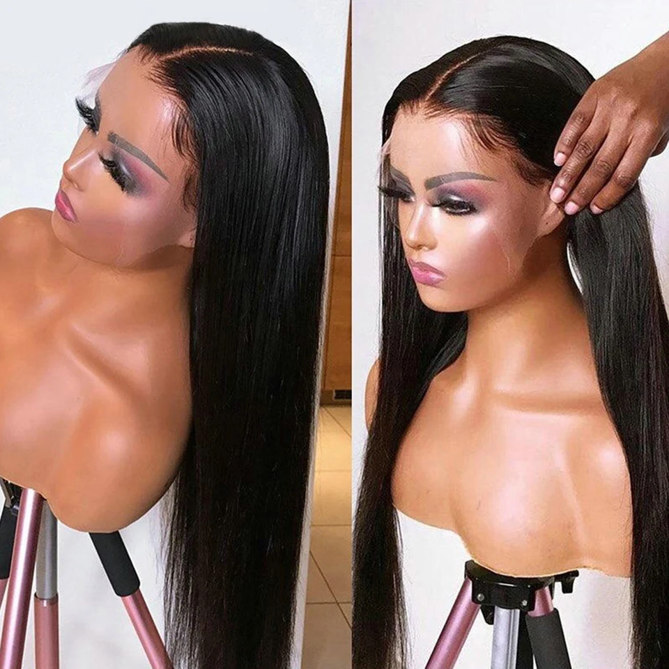 Прямые парики на сетке 2x6 из человеческих волос предварительно выщипанные с