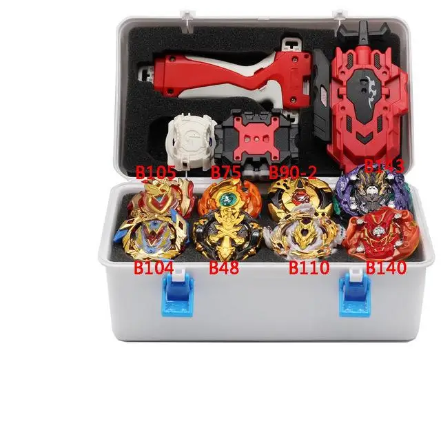 H Beyblade Burst набор игрушек B150 B149 Bayblade набор металлический Fusion боевой гироскоп 4D с 4 пусковыми вращающимися верхними лезвиями игрушки - Цвет: H