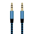 1 м нейлоновый разъем Aux-кабель от 3,5 мм до 3,5 мм, аудиокабель, аудиокабель, разъем для Samsung S10, автомобильный провод для наушников, провод для динамика, шнур Aux