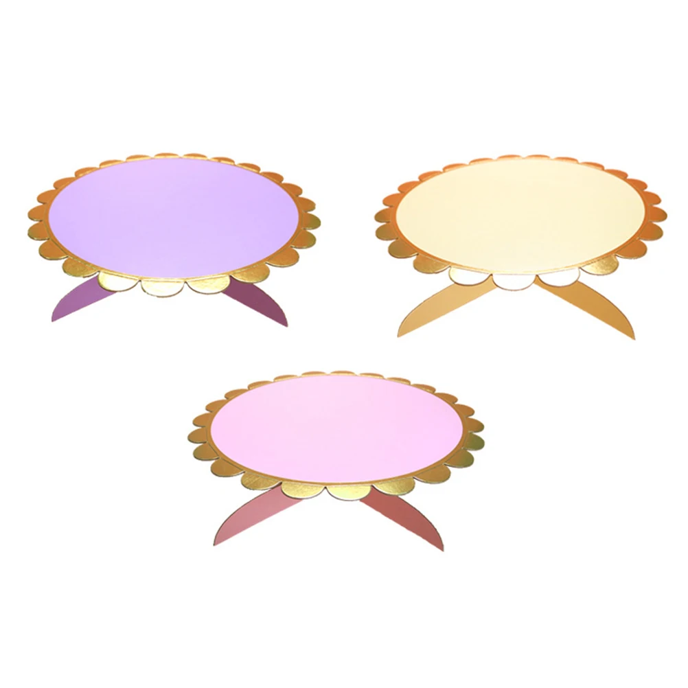 3 шт. складная бумажная витрина для торта съемная подставка хранения кексов и