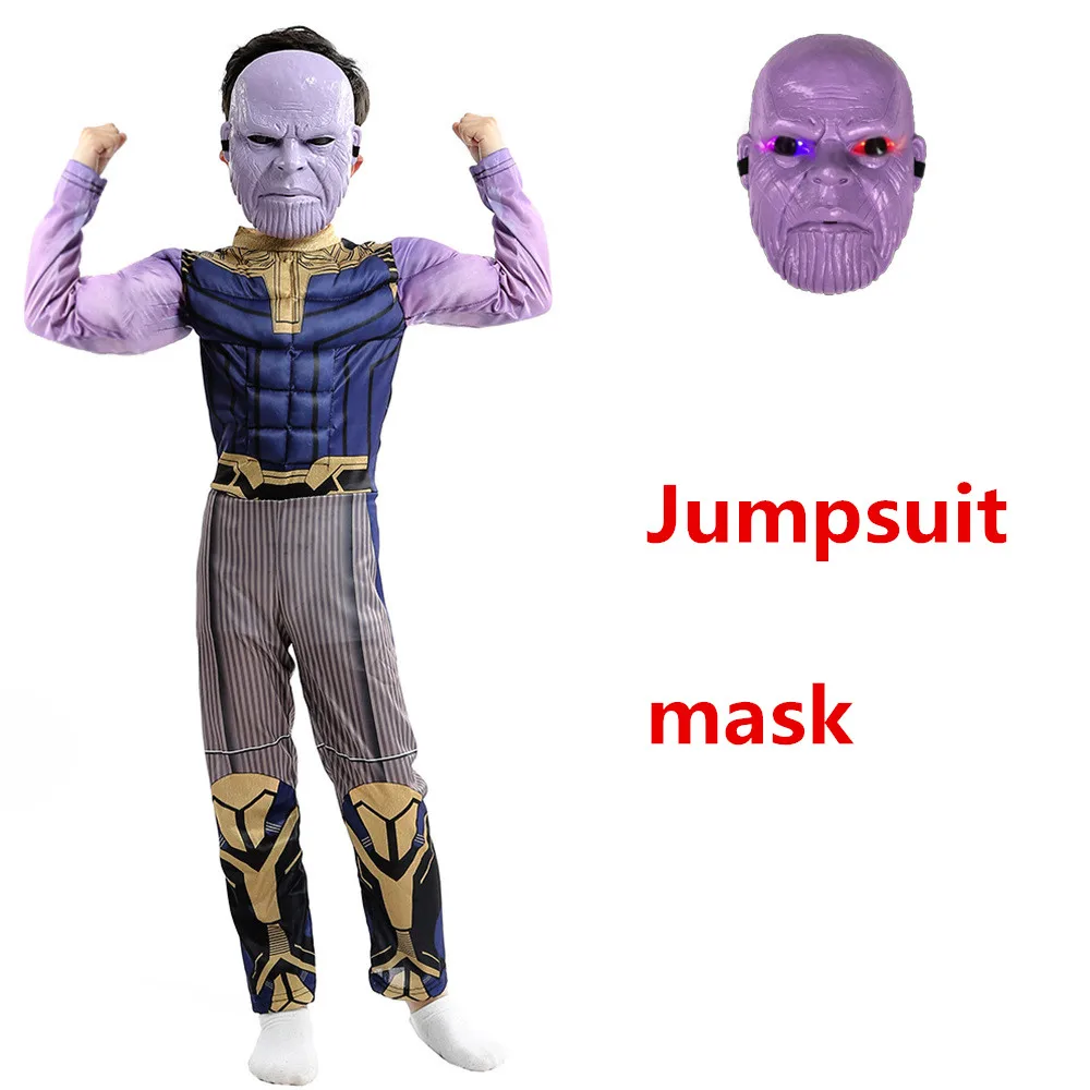 Роскошная детская одежда для мальчиков Мстители 4 эндшпиль мускул танос с