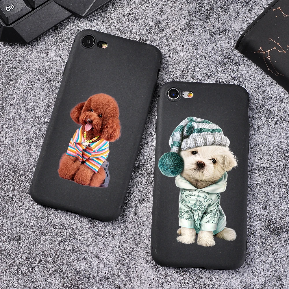 Чехол для iPhone X Xs Max XR 11 Pro с рисунком милой собаки чехлы 8 7 6 6S Plus мягкий чехол из ТПУ