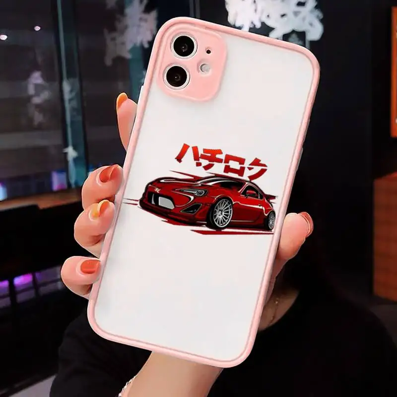 

Cool Japan JDM Sports Car Comic Phone Case Matte Transparent for iPhone 7 8 11 12 s mini pro X XS XR MAX Plus cover funda