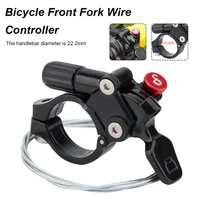 mtb bike remote lockout lever front fork wire control switch shock absorber front fork locking controller for 22 2mm handlebar