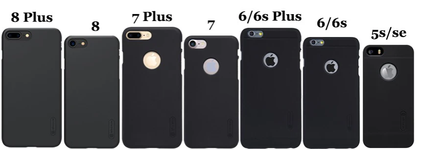 Для iPhone 11 Pro Max X Xr Xs 8 7 чехол-накладка Nillkin Матовый Щит Жесткий чехол-накладка для iPhone 8 7 6S 6 Plus 5S SE