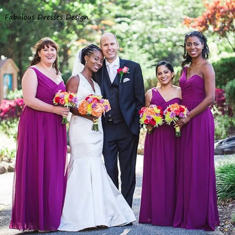 

Purple One Shoulder Bridesmaid Dresses Long A-line 2021 Wedding Party Dress For Women платье для свадебной вечеринки