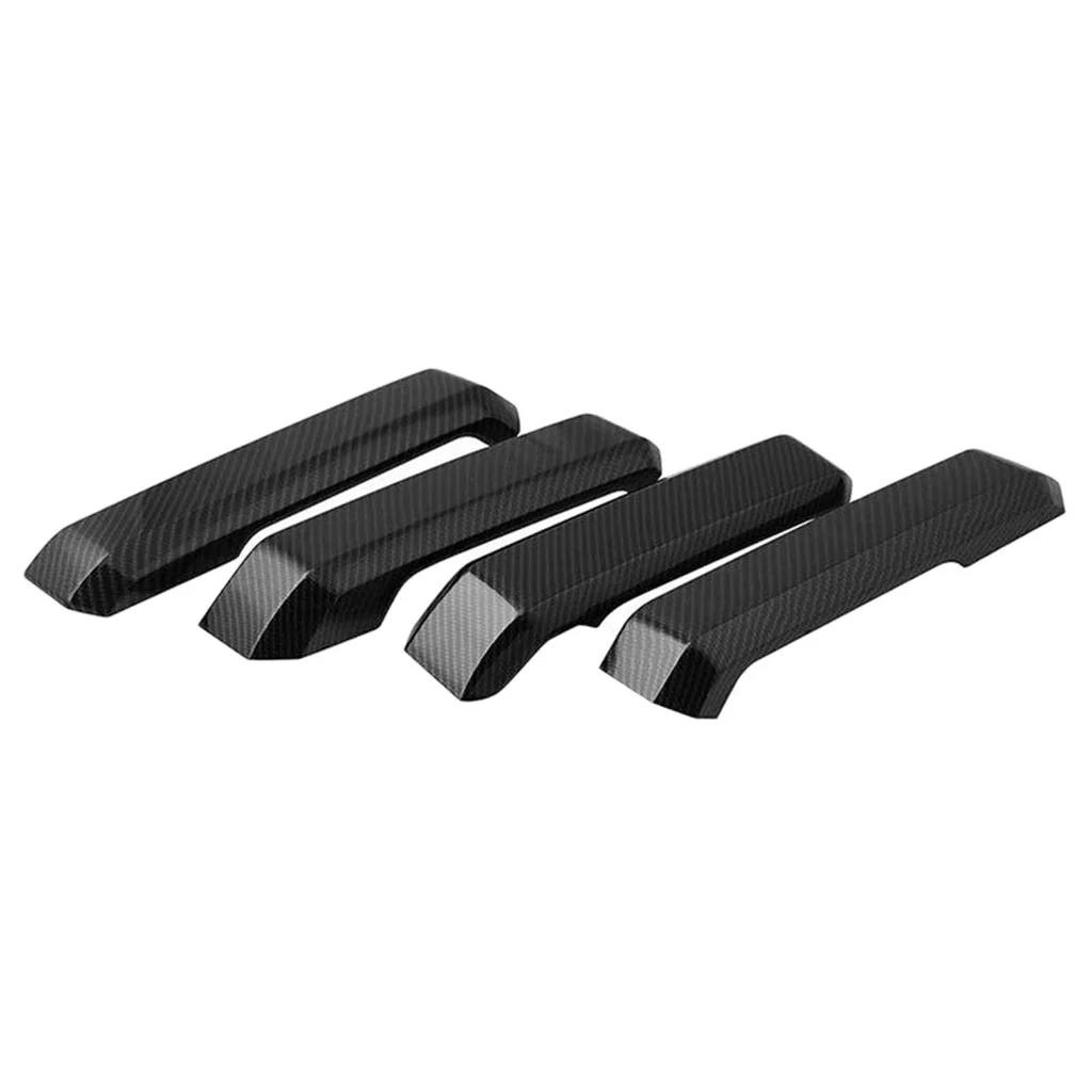 

4Pieces Carbon Fiber Interior Door Pull Cover Trim for Ford F150 15-17