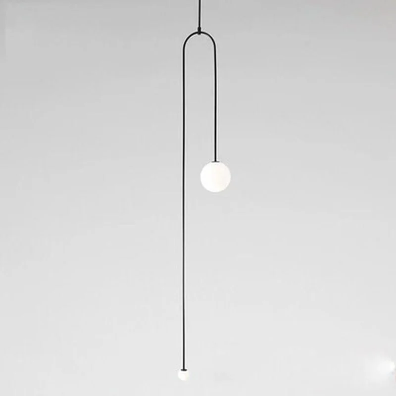 

Postmodern U-Tube Pendant Lights Indoor Decor Hanging Lighting Fixtures Nordic Industrial Pendant Lamp Restaurant LED luminaires