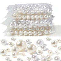 468101214mm imitation pearl beads white beige round abs loose beads for jewelry making diy handmade craft beads wholesale