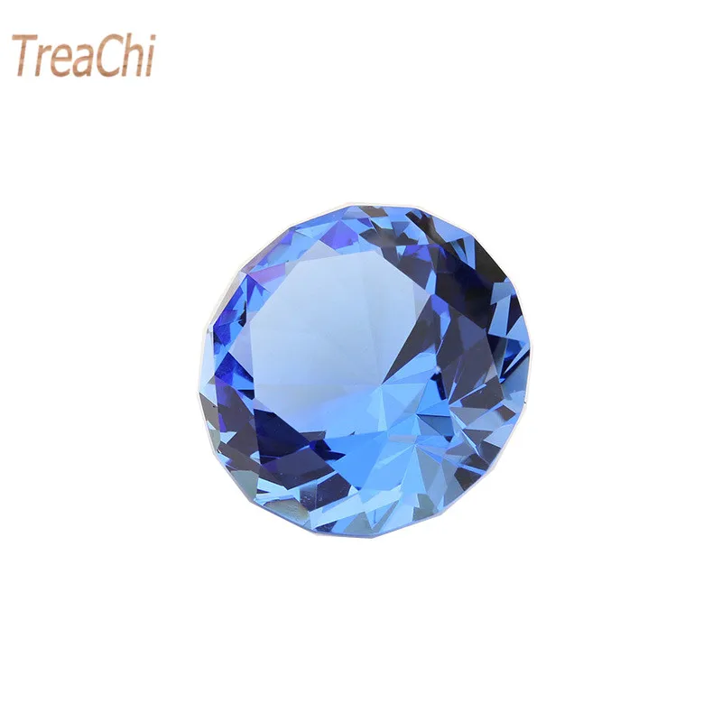 Light Blue Кристально-прозрачный бриллиант пресс-папье в форме граненный бисер Стекло со стразами бижутерия для декорирования украшение ремесло 20 мм 10 шт./лот - Цвет: Light Blue