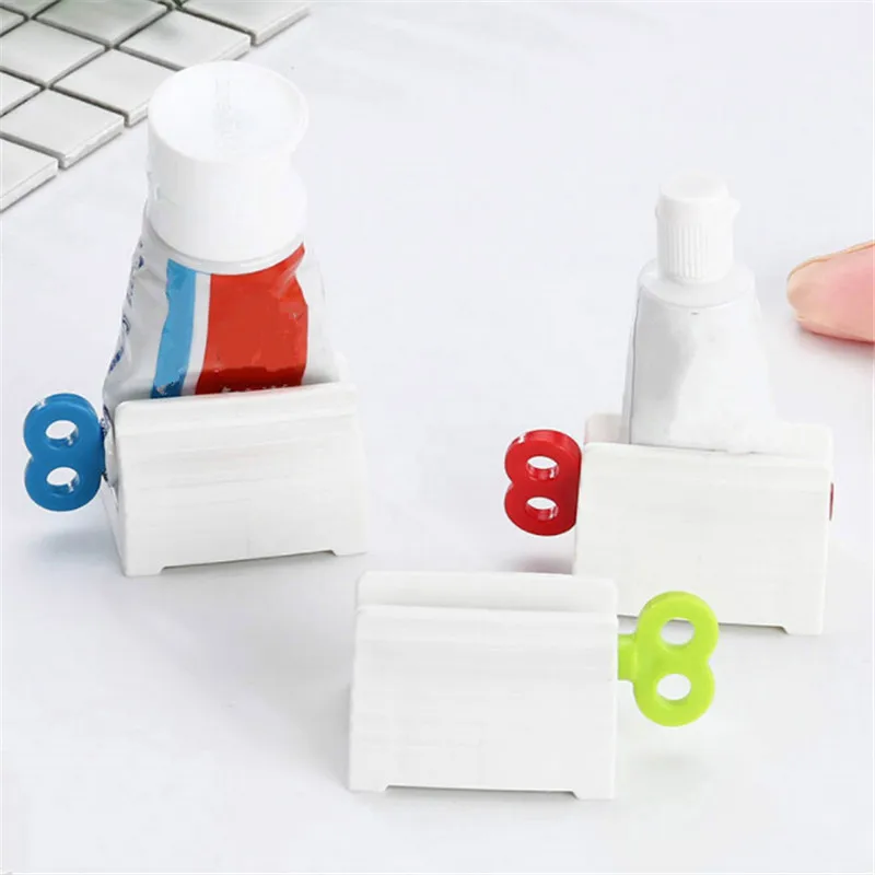 

Toothpaste Rolling Tube Toothpaste Squeezer Stand Holder Bathroom Accessories