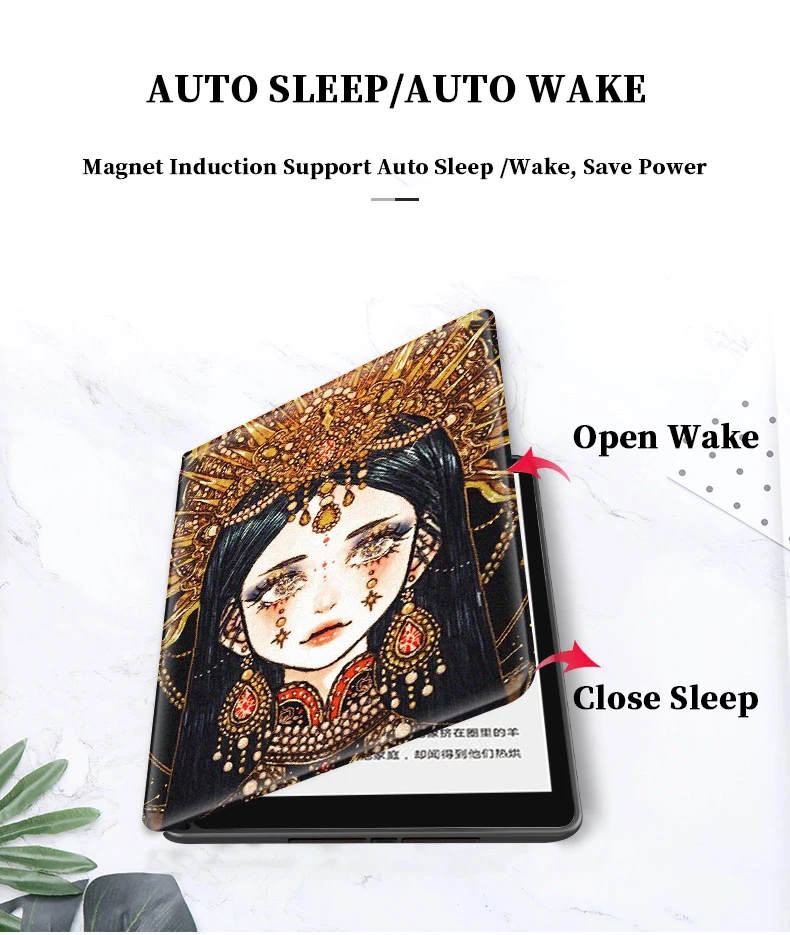 

Anime Dark Girl Funda Sleeve for KPW4 Kindle Paper White 4 2018 2019 Kindle 10th Generation Case for Fundas Kindle Paper White