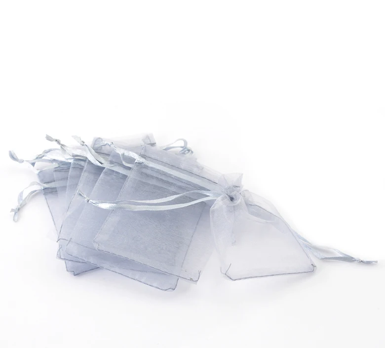 Doreen коробка мешочки для украшений из органзы сумки хранения Drawstring прямоугольник