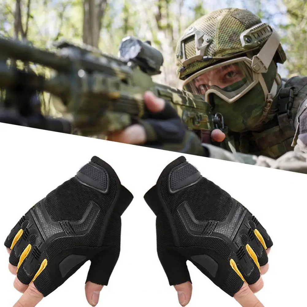 

1Pair Sports Gloves Thicken Breathable Practical Thicken Half Finger Gloves For Training Half-finger Cycling Training Gloves