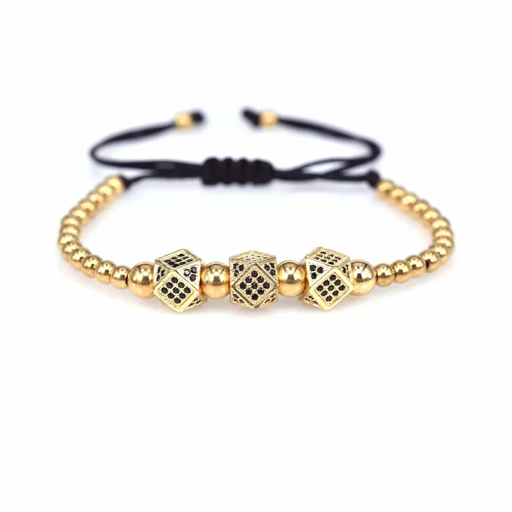 Женский Классический плетеный браслет ручной работы золотистый мужской в стиле