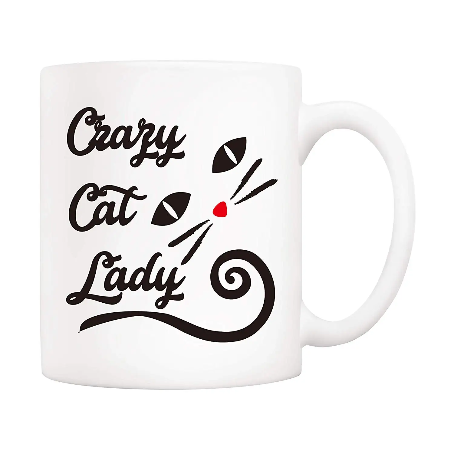 Кружка Crazy Cat Lady 10 унций забавная котенок керамическая кофейная кружка чайная