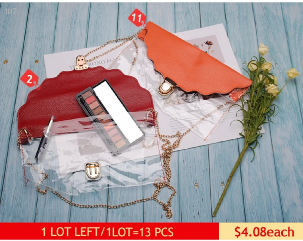 

Free Fedex Shipping From China Scalloeed PVC Sports Letter Crossboby Bag DOM-1141117