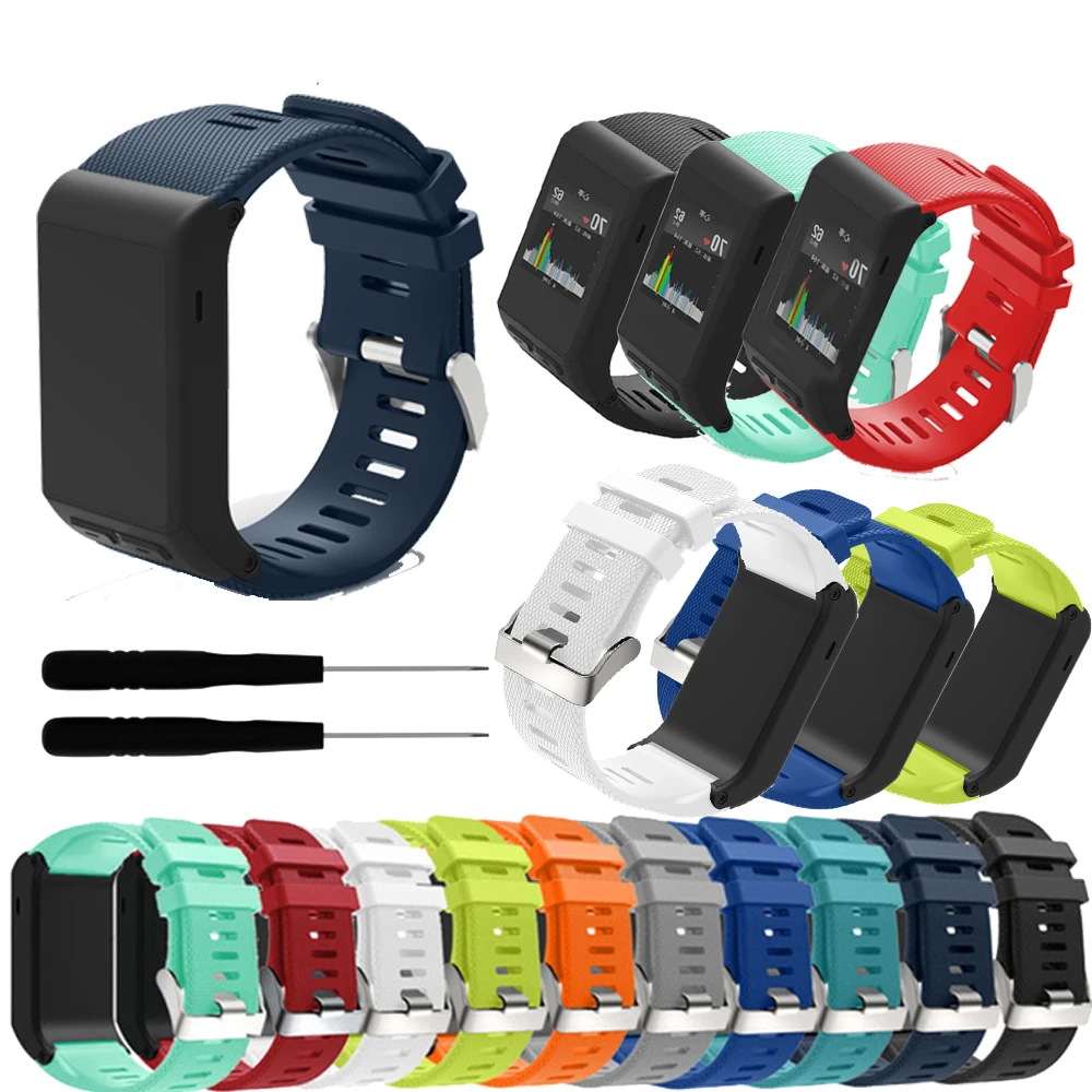 Цветной мягкий силиконовый сменный ремешок для Garmin Vivoactive HR умный Браслет