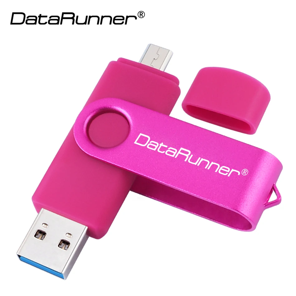 DataRunner OTG USB флеш накопитель 32 Гб 16 Usb флешка 3 0 Флешка для смартфона/планшета/ПК 64 128