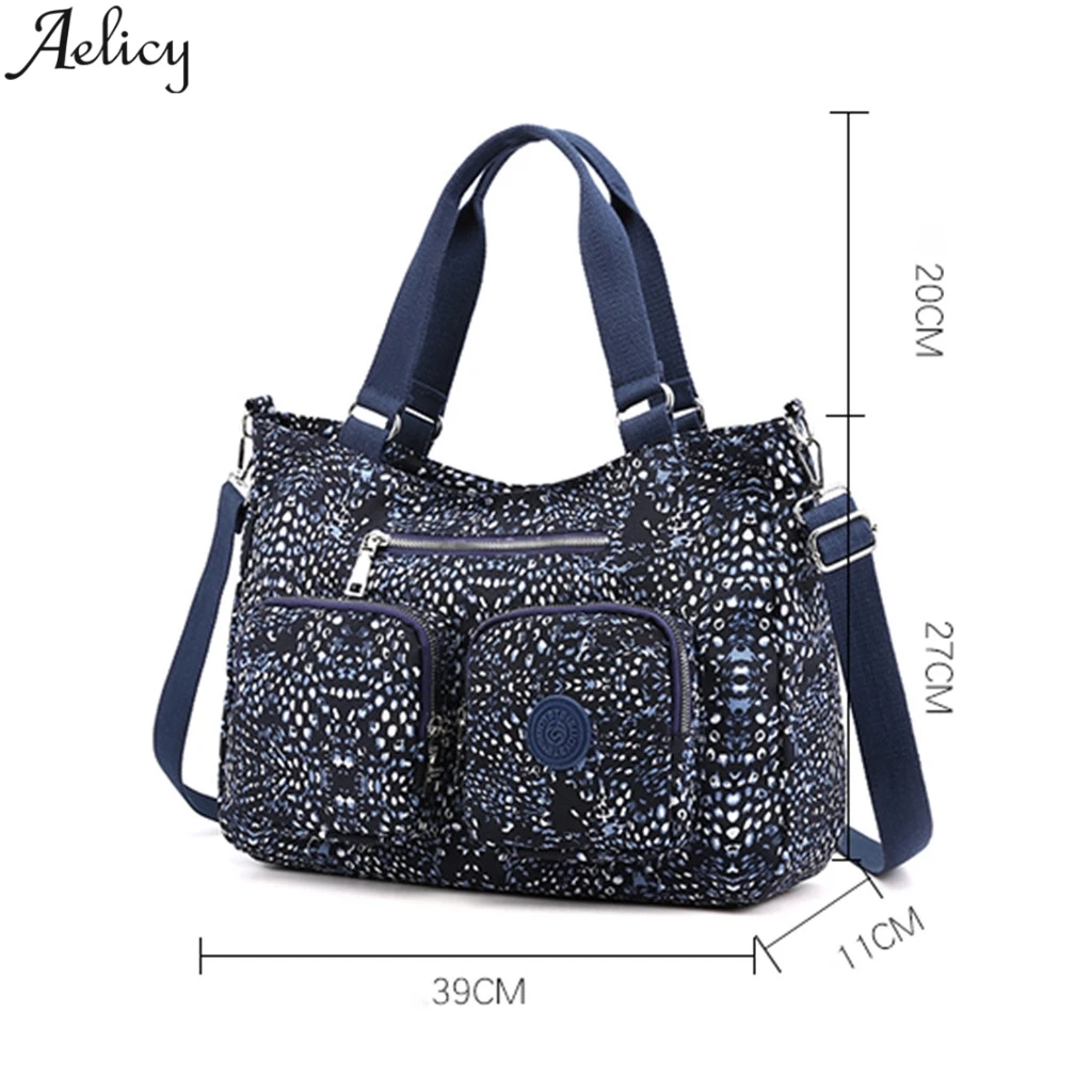 Aelicy Брендовая женская Водонепроницаемая нейлоновая сумка через плечо Большой