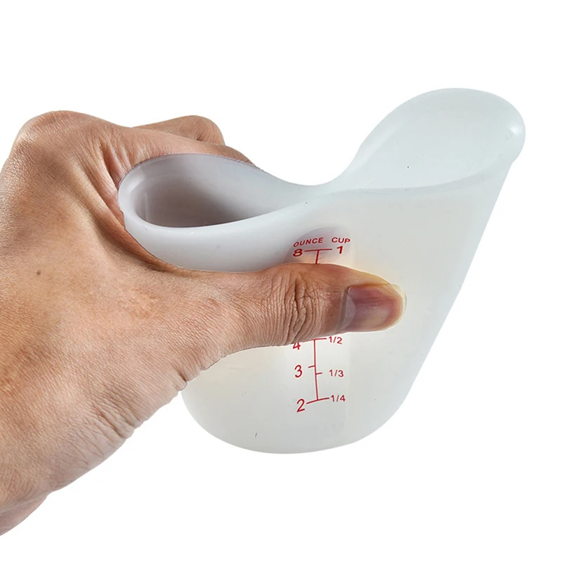 

Silicone Measuring Cup Non-stick Flexible Mixing Cup Pouring Cup for Kitchen Graduated Cooking Kitchen Bakery Tool