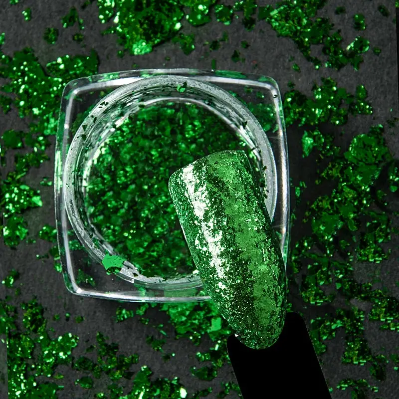 AAH4227 1 г блеск для голографические наклейки для ногтей Dip порошок зеркальная полировка хромированные пигменты украшения для ногтей Лазерная Ослепительная пыль - Цвет: AAH4227