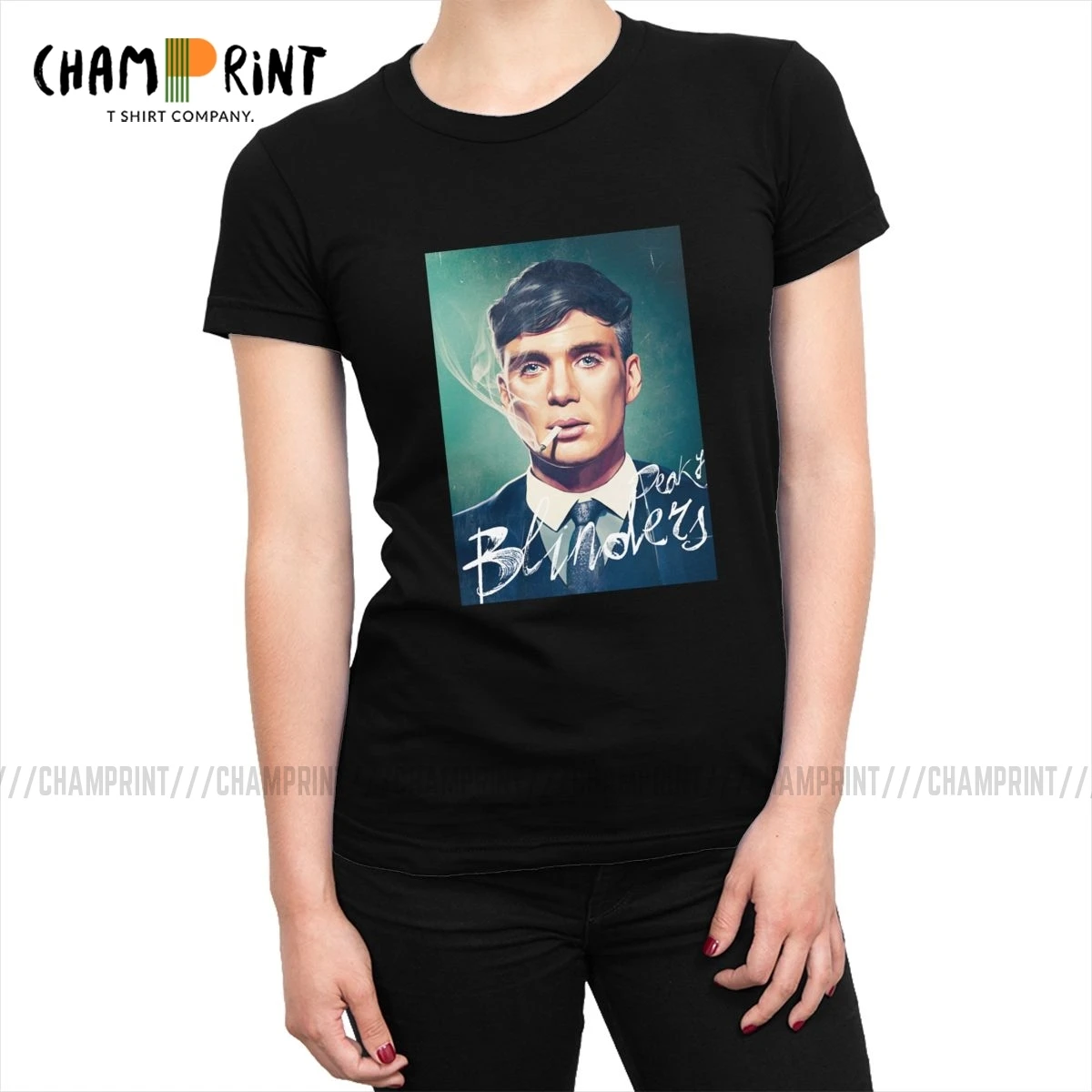 Женская Повседневная футболка из хлопка с круглым вырезом большие