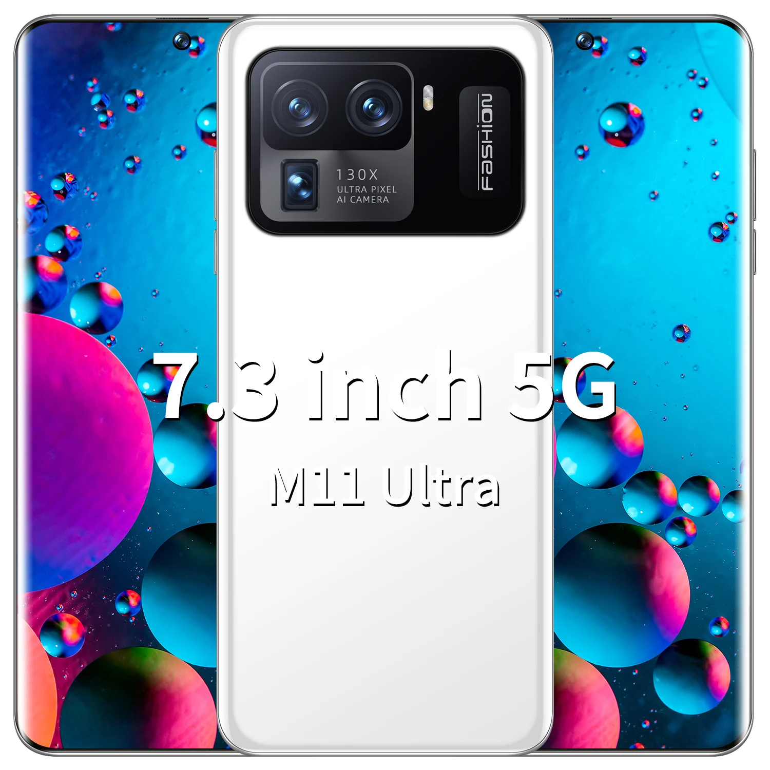 M11 Ultra смартфон с 5 дюймовым дисплеем ОЗУ 8 Гб ПЗУ 7 3 ГБ 48 + 64 мп|Бамперы| |