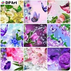 Алмазная картина 5D полностью квадратнаякруглая дрель бабочка цветок Daimond вышивка крестиком Мозаика картина M1220